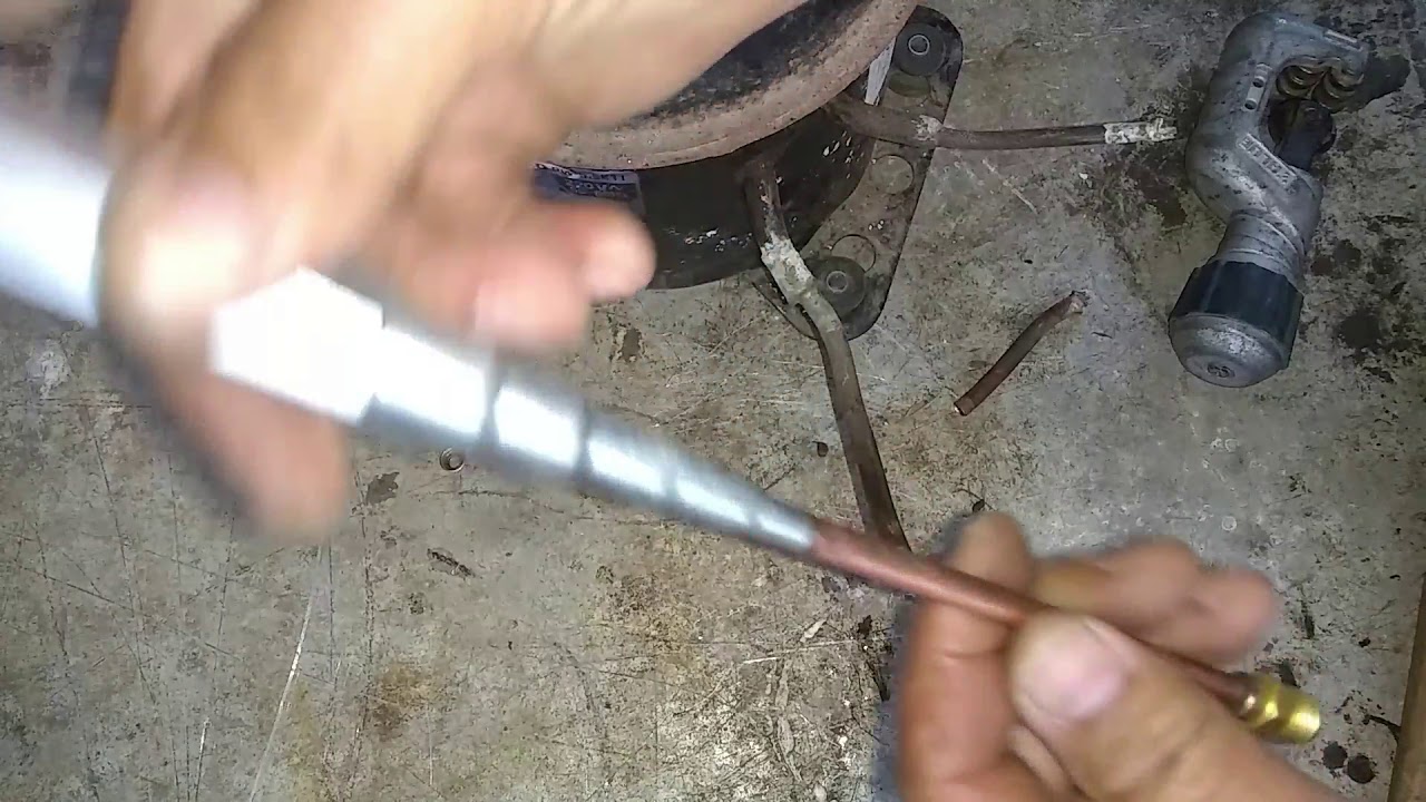 Como instalar válvula  para cargar gas en heladera/nevera