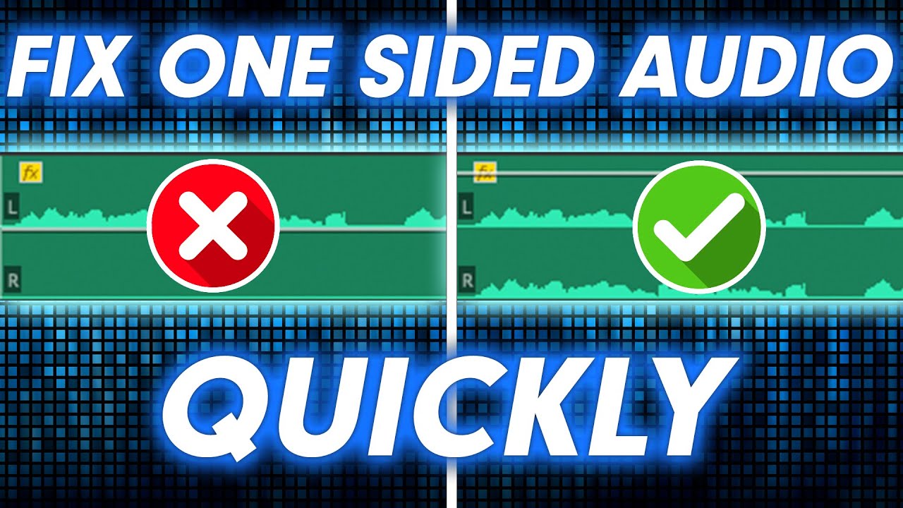 EASILY fix audio playing on only one side in Premiere Pro