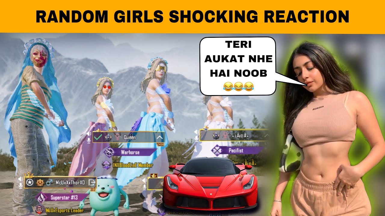 RANDOM RICH & PRO GIRLS TEACH ME🥺 | SHOCKING REACTION ON MY GAMEPLAY & X-SUIT😱