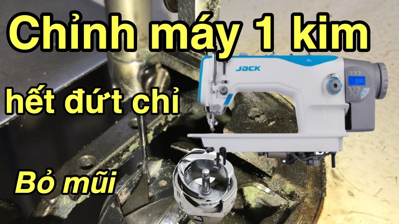 Chỉnh máy 1 kim bị bỏ mũi đứt chỉ | máy may công nghiệp #1| #Quynhmaymay