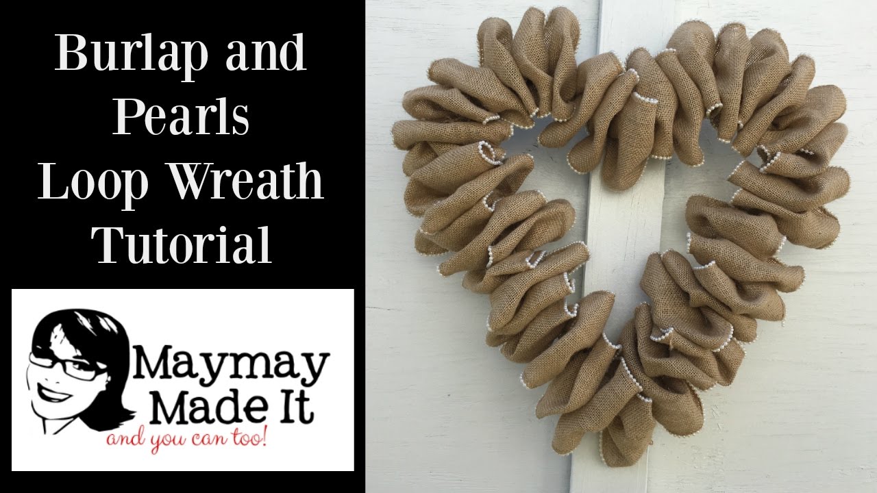 Burlap Loop Wreath Tutorial