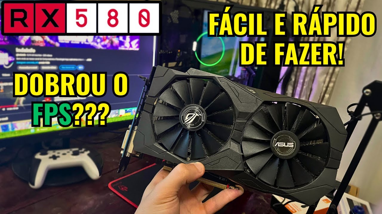 A RX 580 VIROU OUTRA PLACA! Melhorei o DESEMPENHO fazendo isso...