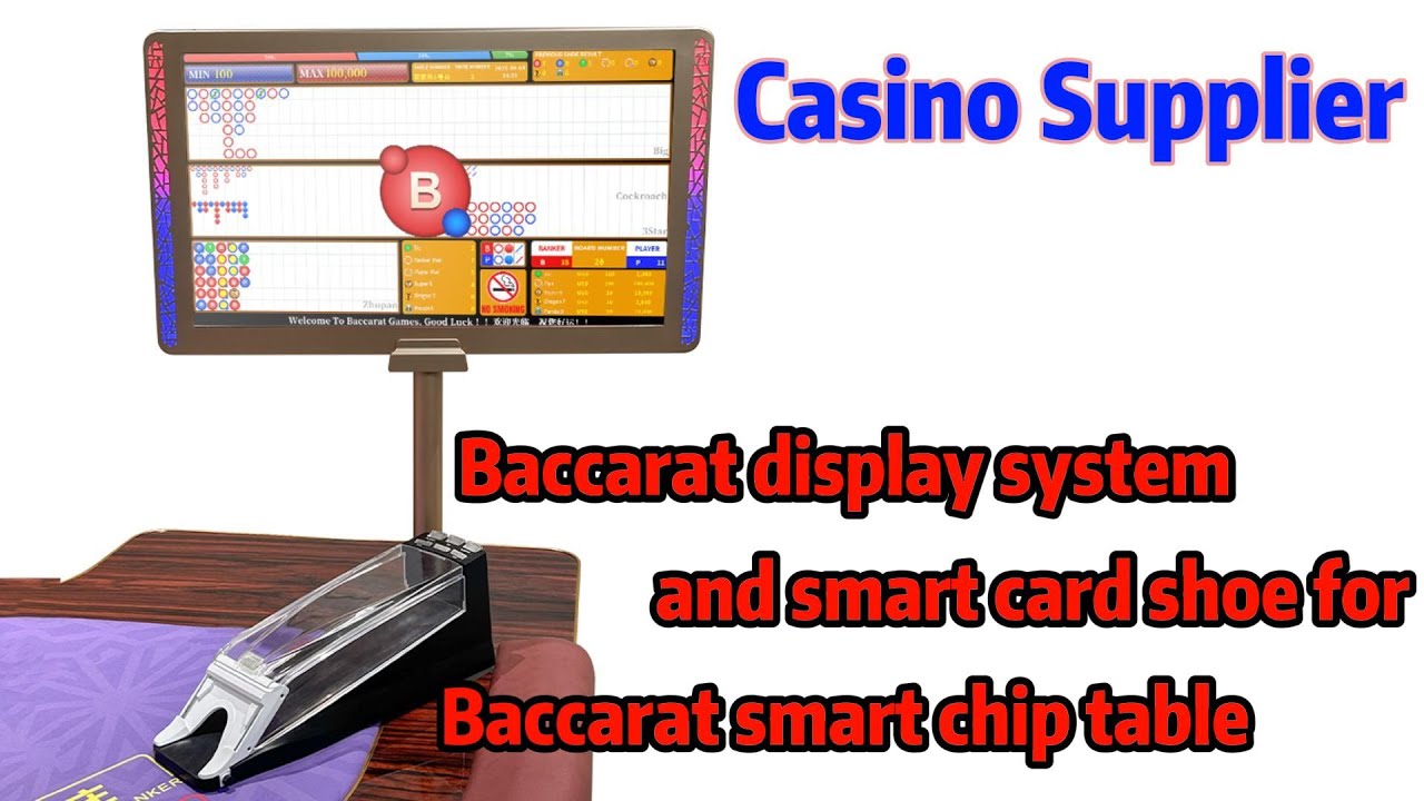 Baccarat display system and smart card shoe for Baccarat smart RFID table
