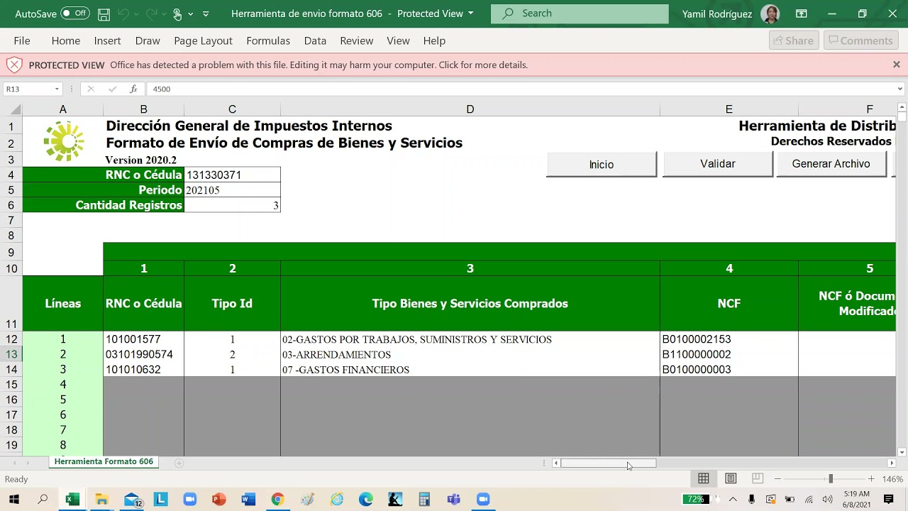 Llenado IT1 y Anexo A