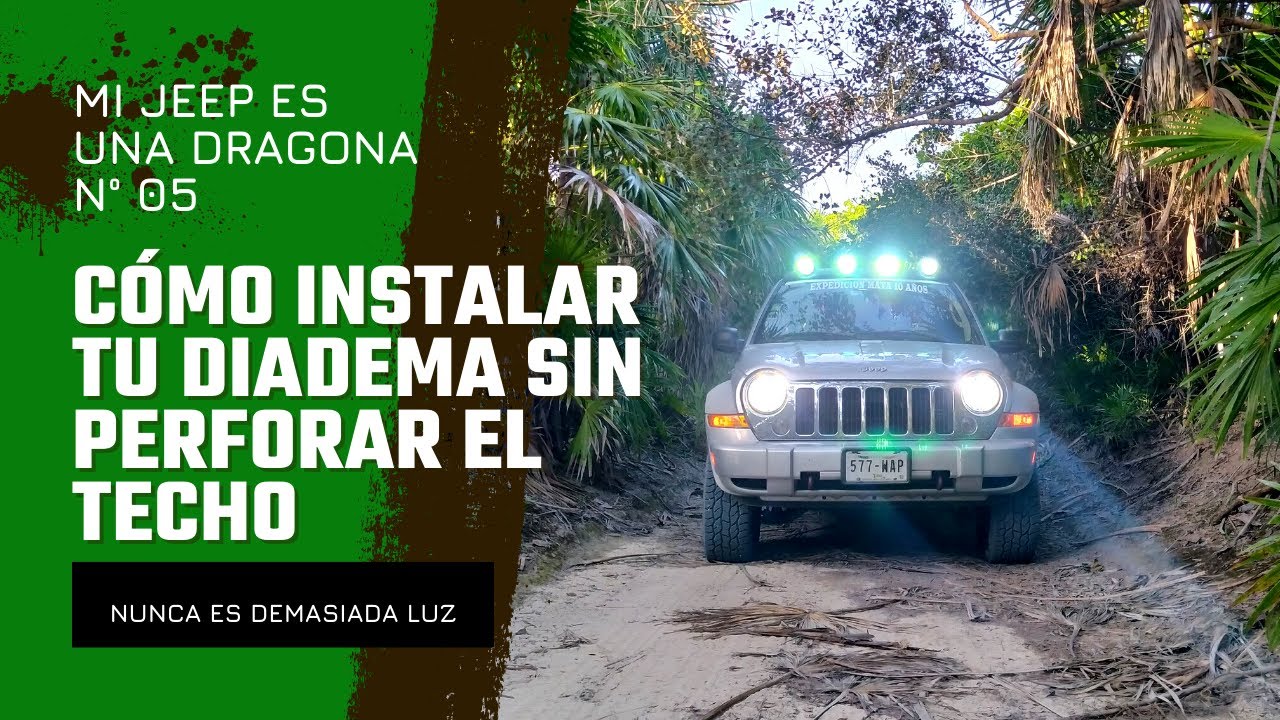 Cómo instalar diadema Jeep Liberty KJ SIN PERFORAR el techo