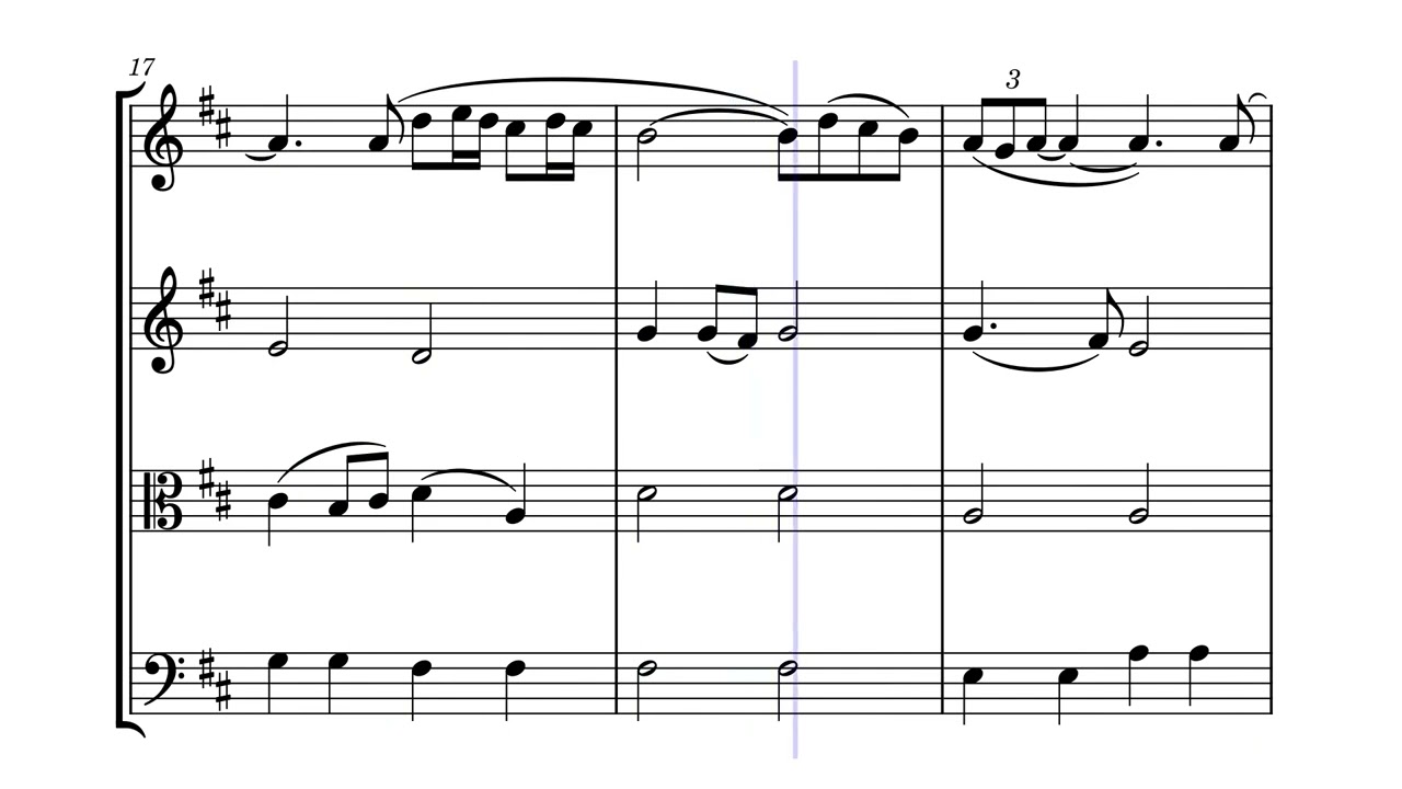 Gabriel's oboe - Ennio Morricone (string quartet score)