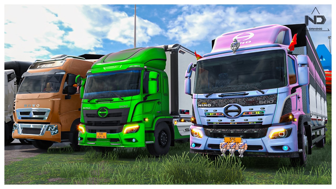 ETS2 Online - Xe Tải Hino 500 Thùng Lạnh và Hành Trình Đi Đèo Bất Ổn