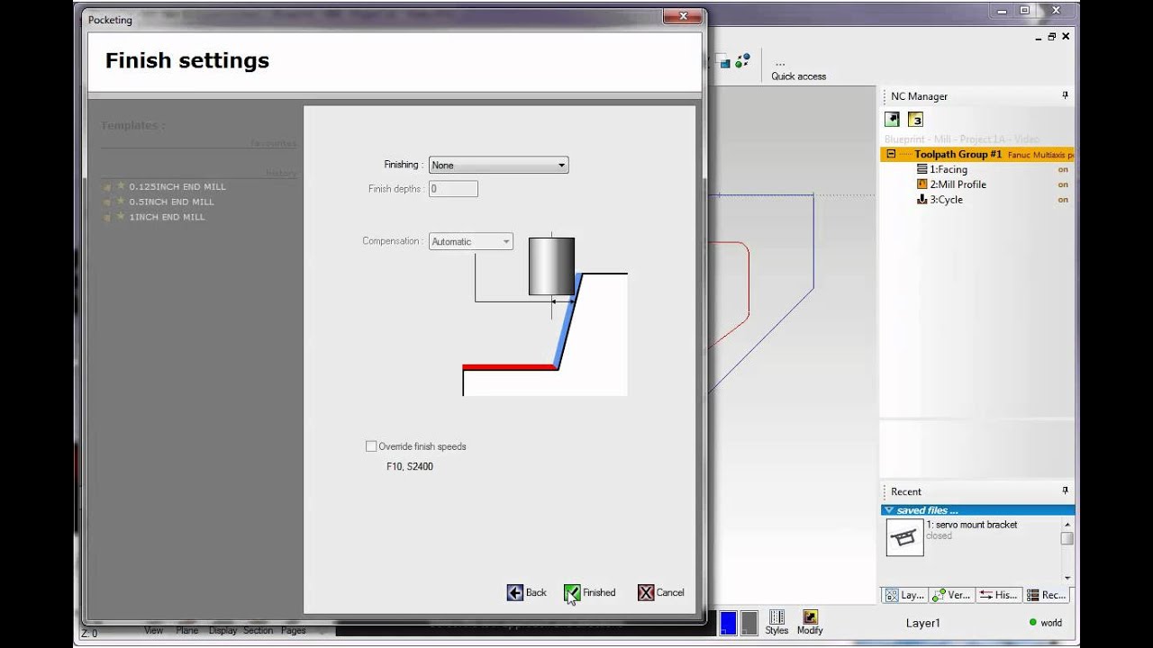 OneCNC CAD-CAM Training Series Mill XR5 39
