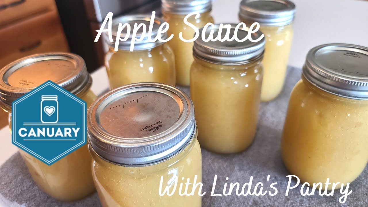 Домашнее яблочное пюре — консервирование на водяной бане с Linda's Pantry