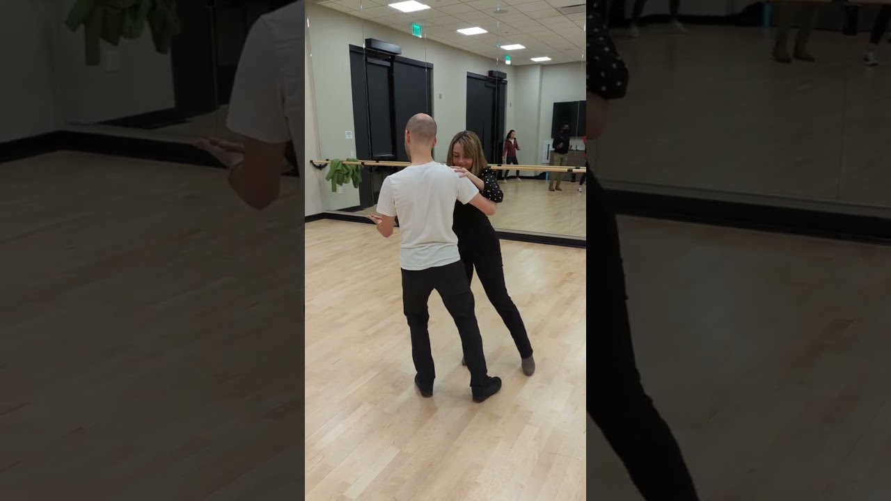 Bachata Sensual 6 - partner work - rotation rock step slide dove release