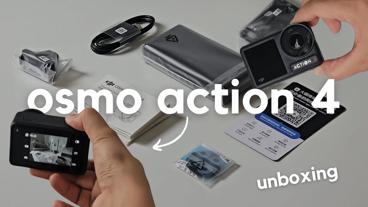 unboxing dji osmo action 4 adventure combo