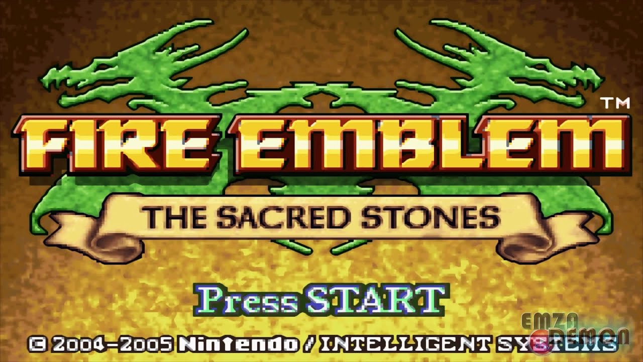 Fire Emblem HD The Sacred Stones  [ Intro Title Screen & Units ]
