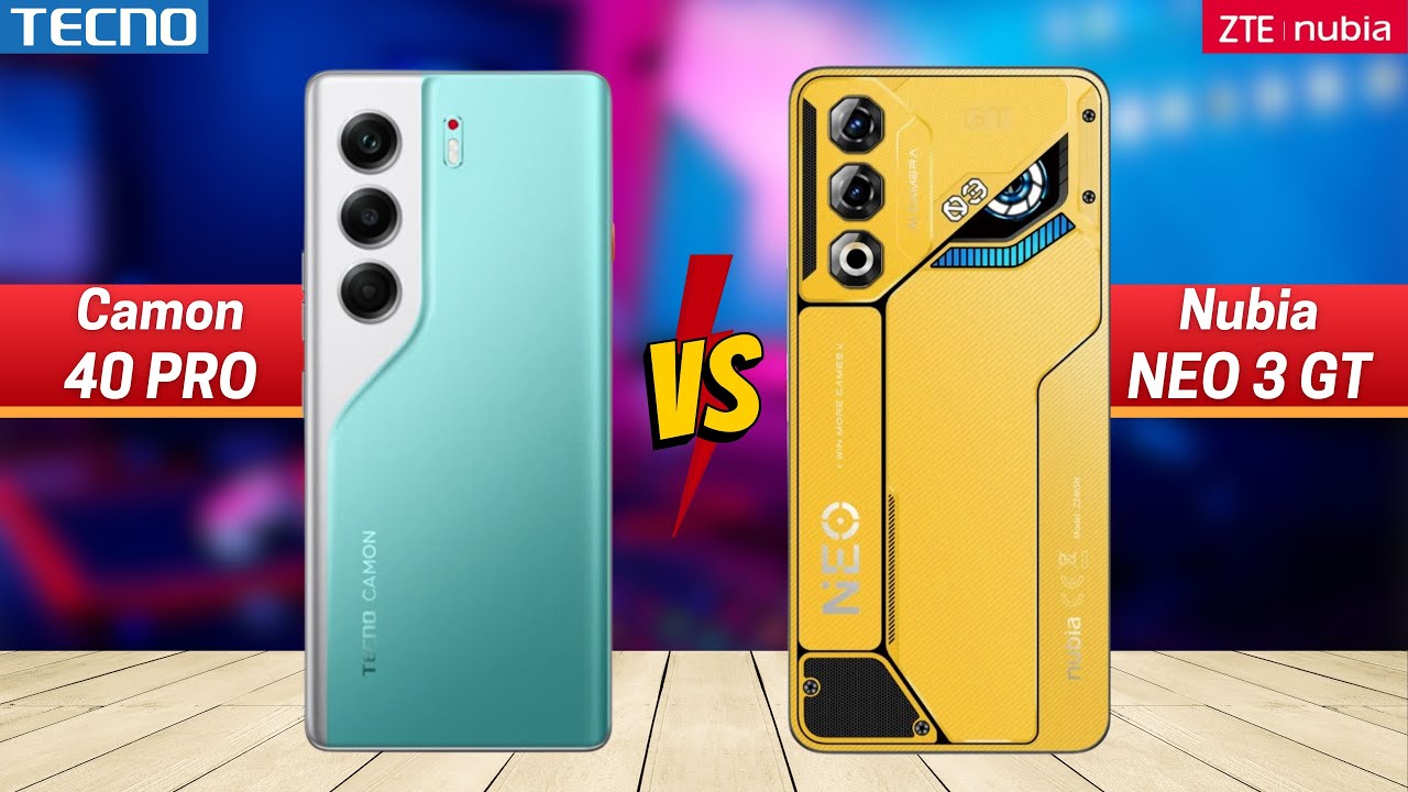 Tecno Camon 40 Pro 5G vs Nubia neo 3 GT