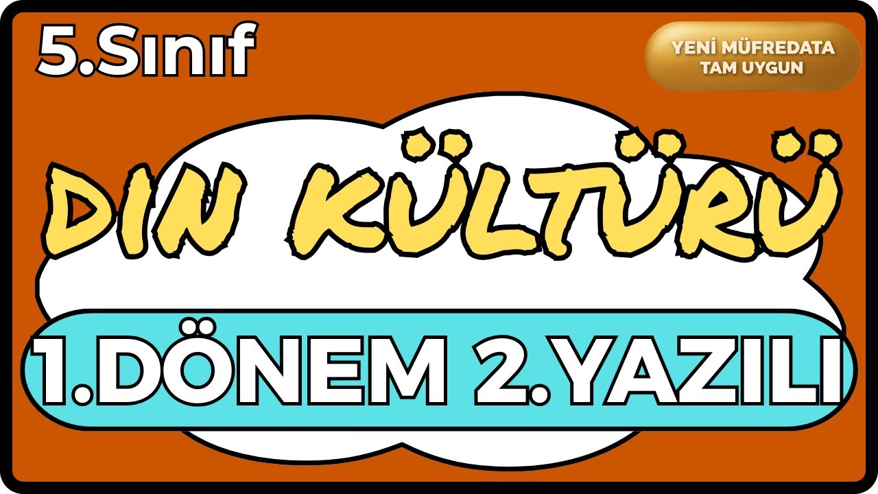 5 Din Kültürü 1.Dönem 2.Yazılı Cevapları