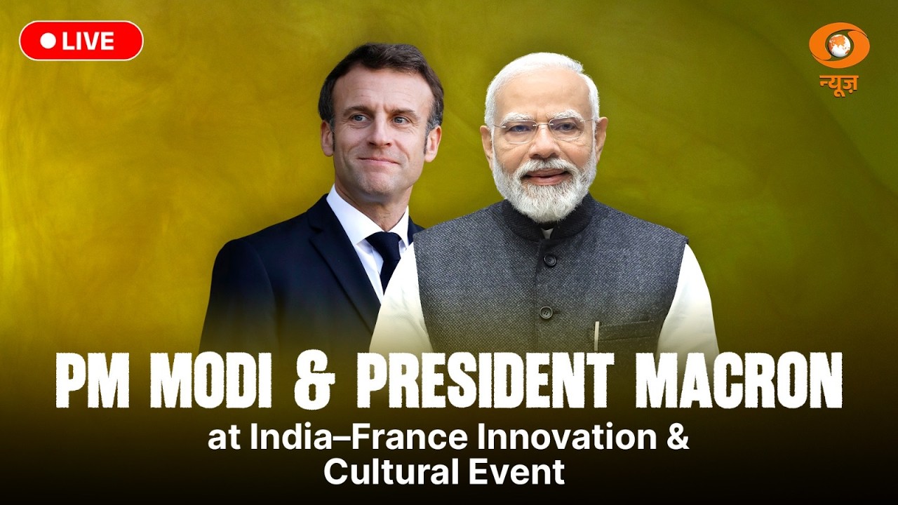 LIVE | PM Modi & President Macron at India–France Innovation & Cultural Event | Gateway of India