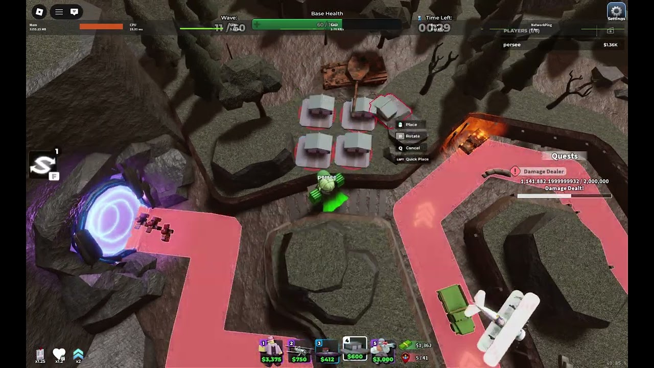 can interdimate towers beat harcore?