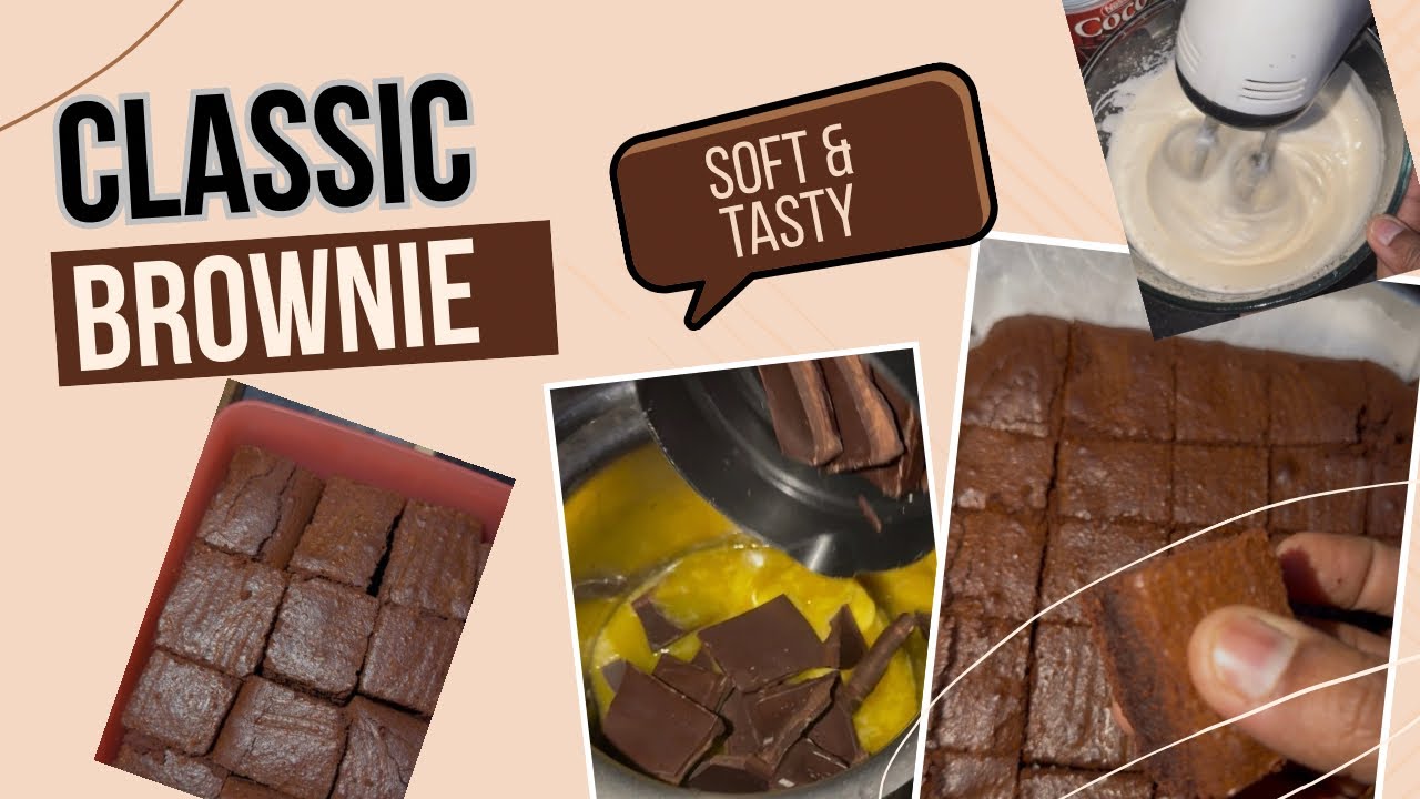 ✨CLASSIC BROWNIE 🍫 l Tasty, Rich & Soft l With Detailed measurements in Description ✨