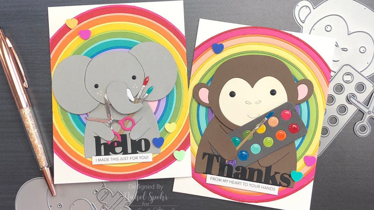 Making the Cut: Rainbow Circle Backgrounds