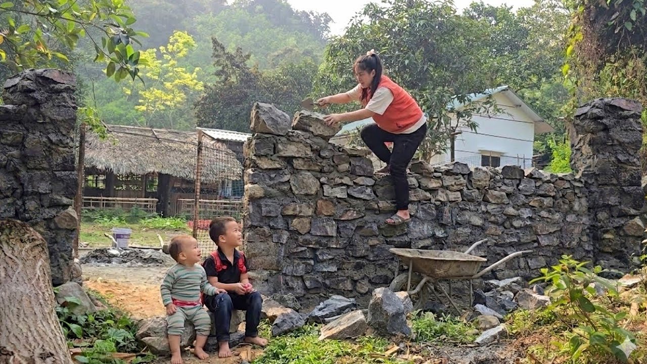 Giang Thi Sinh Builds Strong Stone Walls Alone | A Single Mother&rsquo;s Safe Home Journey