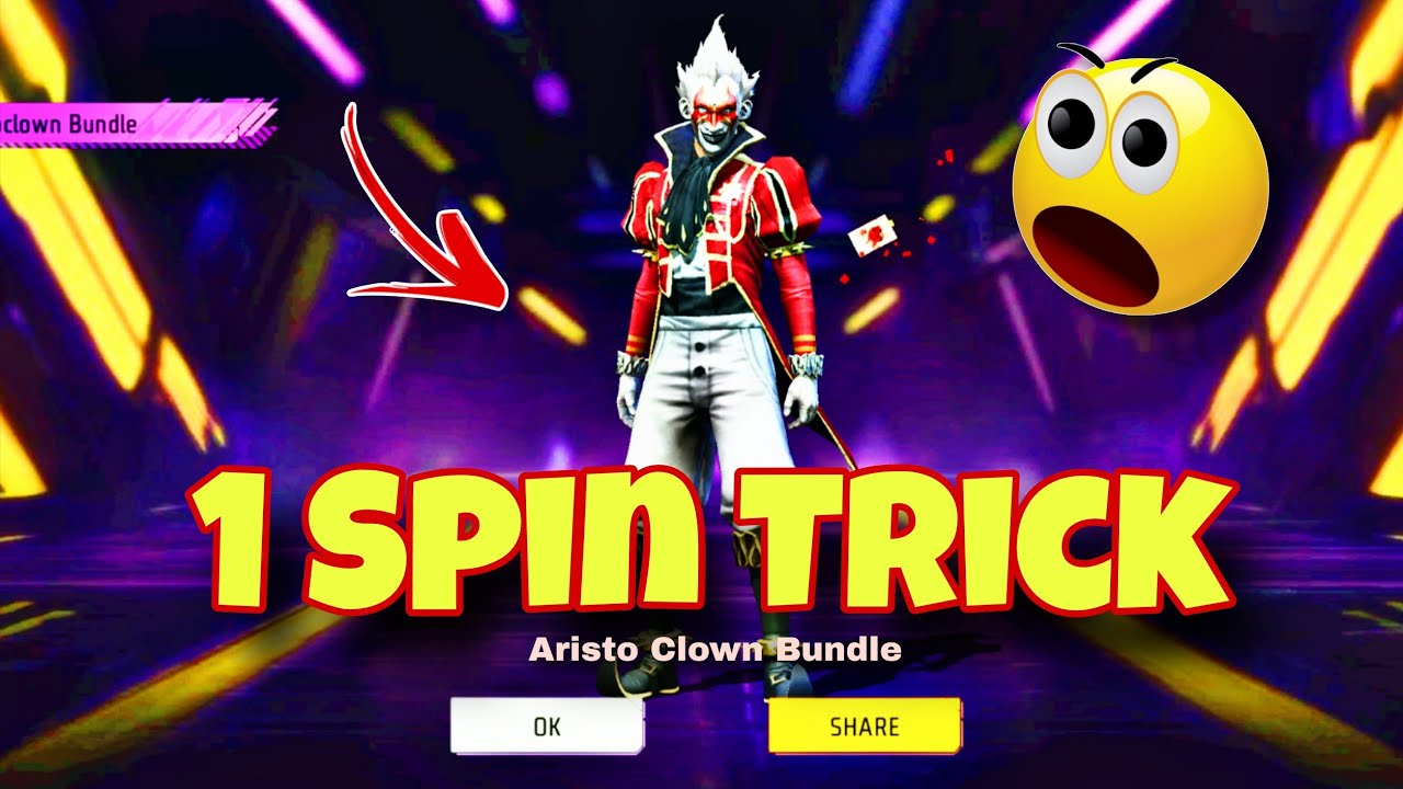 Clown Ring 😍 1 Spin Trick l Free Fire 