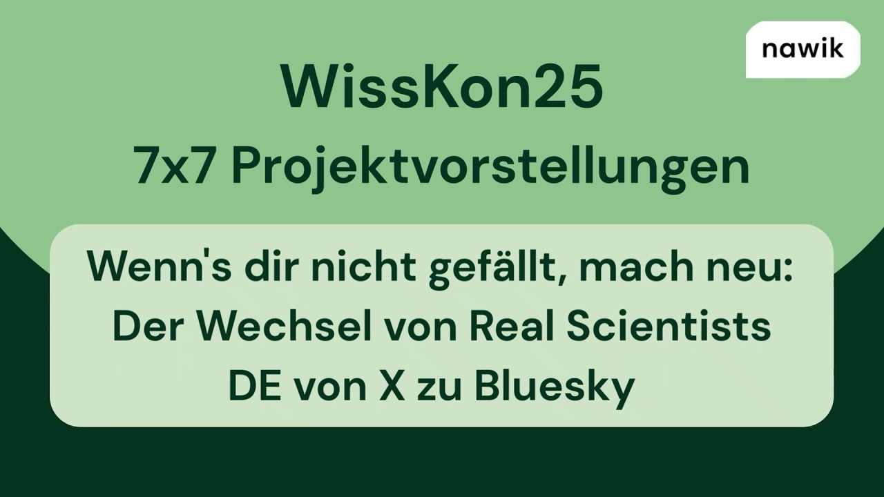 WissKon25: Real Scientist (7x7)