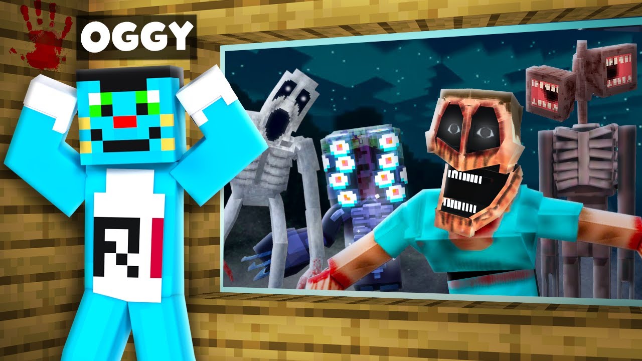 Every Entity Of Minecraft Appeared! With Oggy And Jack