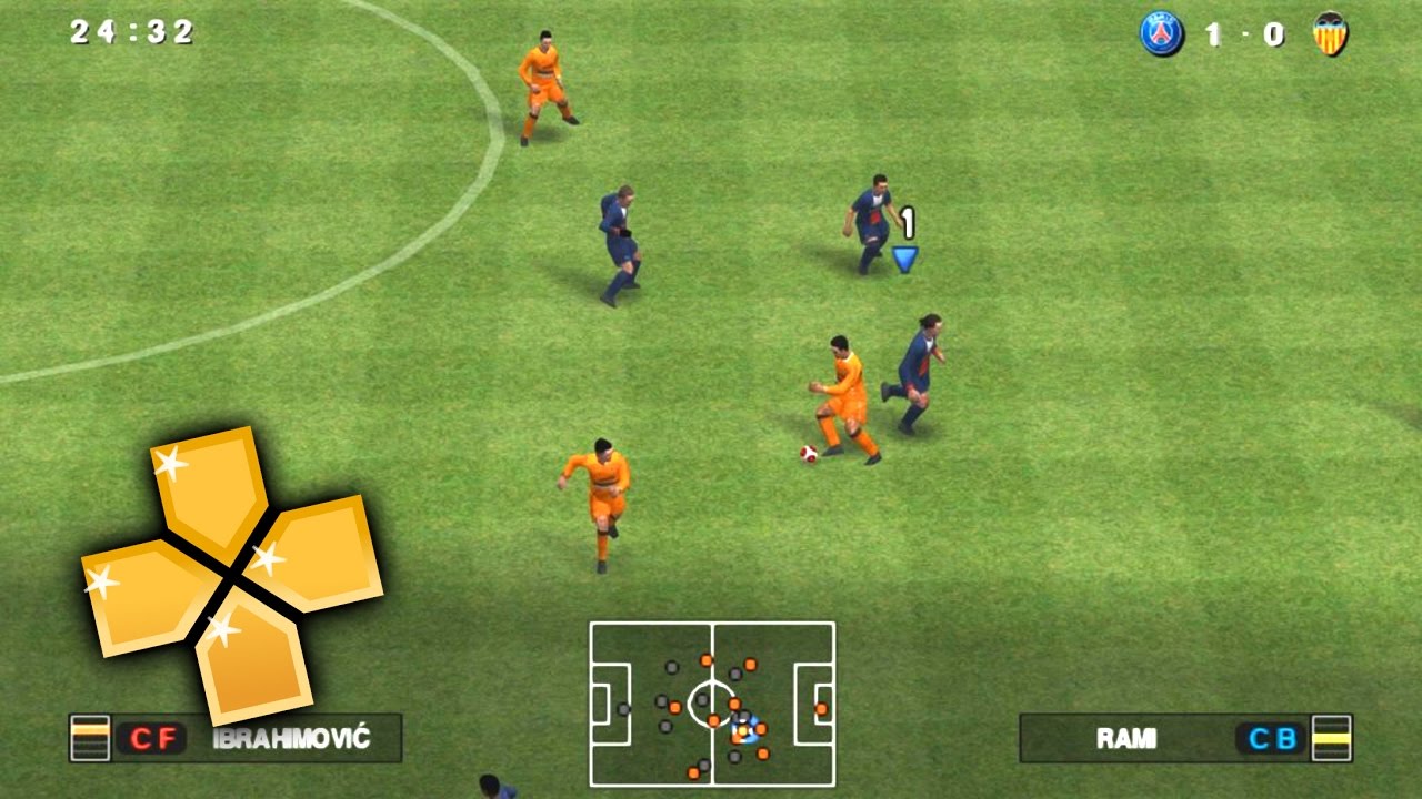 Pro Evolution Soccer 2014 PPSSPP Gameplay Full HD / 60FPS