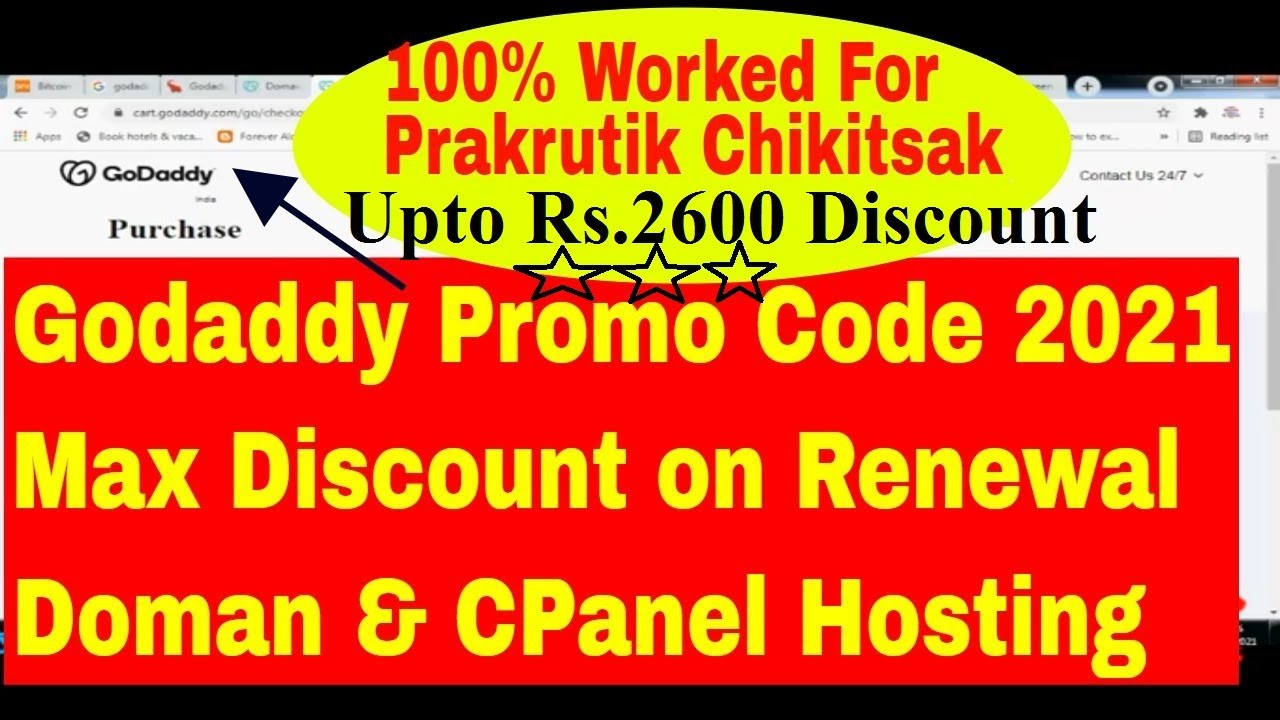Godaddy Renewal 2021 Coupon Promo Code 100% Worked for me for Domain & Cpanel Linux Hosting Renewal