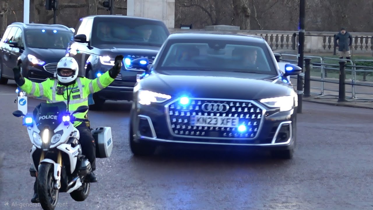 Prime Minister Keir Starmer motorcade 