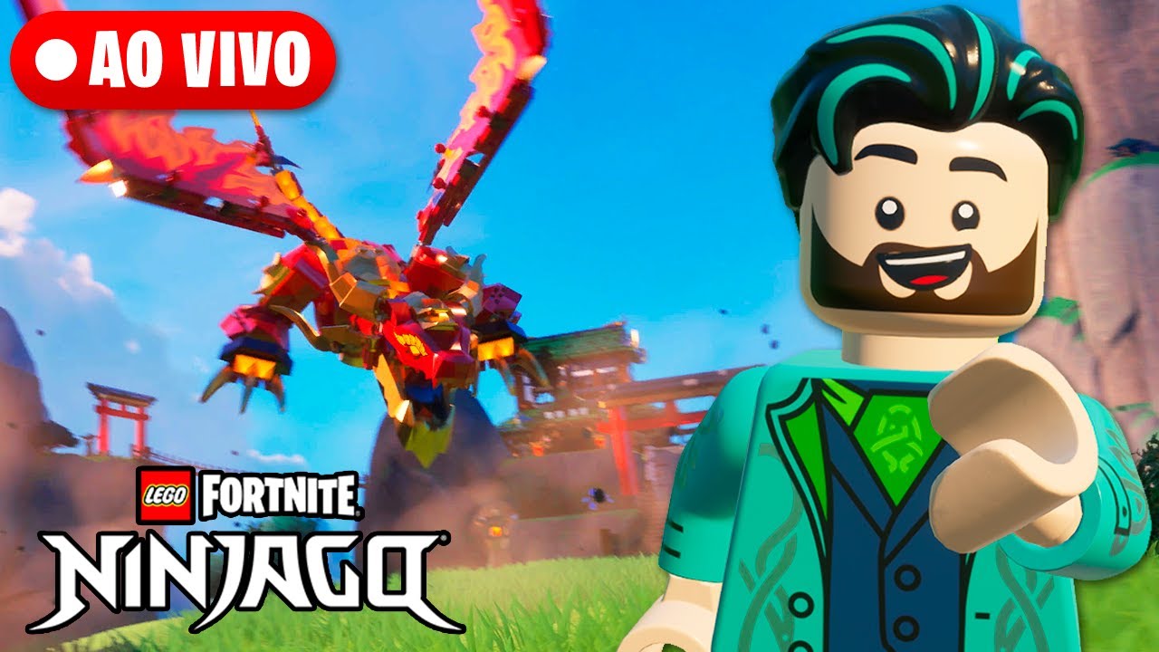 Ao Vivo: Jogando LEGO Fortnite Odyssey NINJAGO !pix !mapa