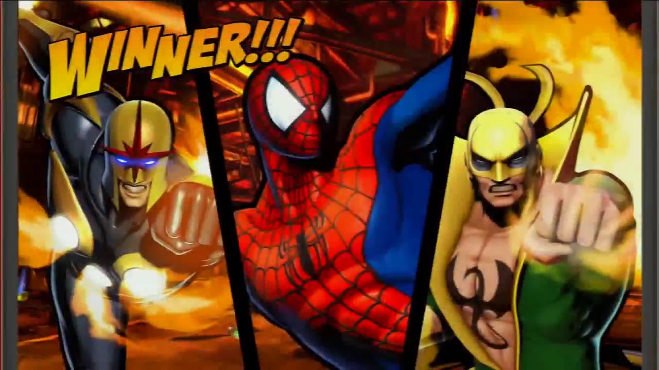 Запрошен Ultimate Marvel vs. Capcom 3: Spider Flare (Человек-паук, Железный кулак, Нова)