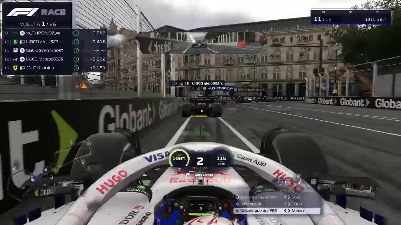 F1 25 LIGCO Racing Team - Gran premio de Azerbaiyán.(Division Ferrari)