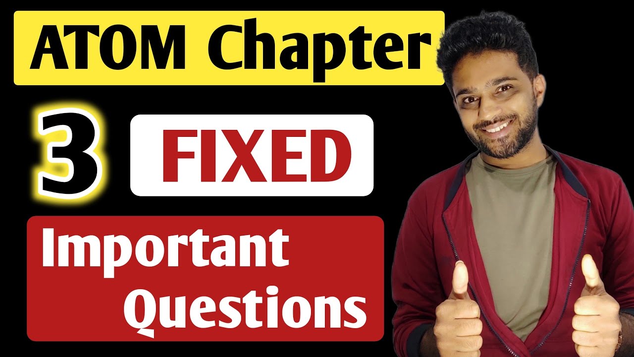 ATOMS Chapter | 2nd PUC Physics Important Questions