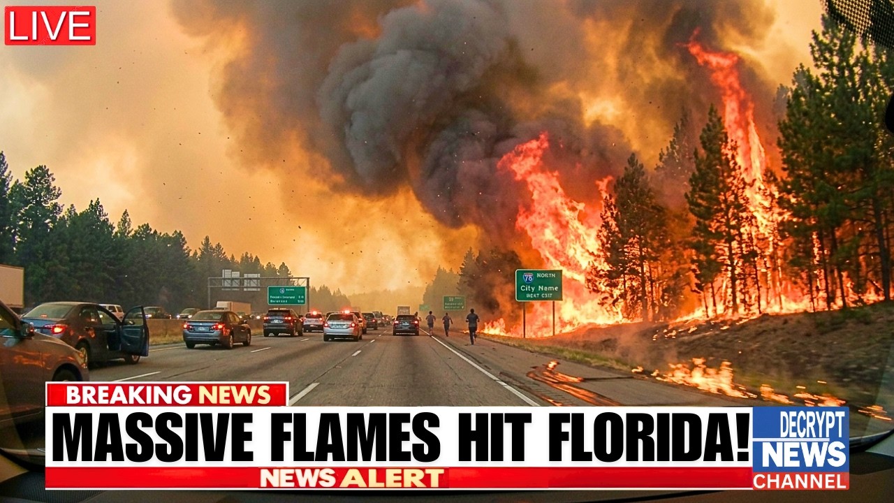 Florida's Largest Wildfire in Years Shuts Down I-75 as Cypress National Fire Explodes!