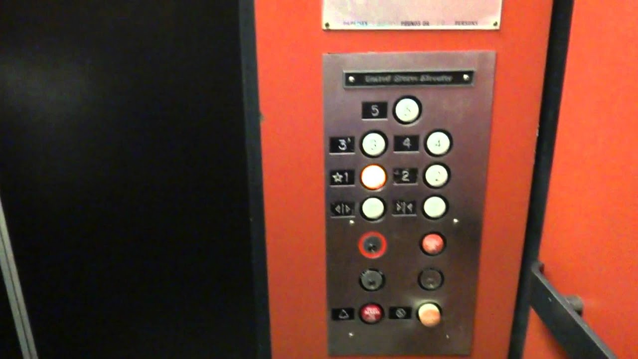 Filmer765 Gets to experience the excitement of the stop switch on a US elevator