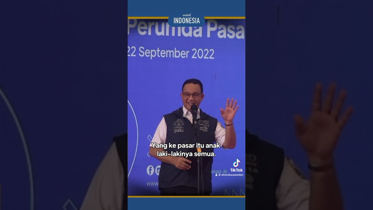 Anak perempuan enggak boleh ke pasar?