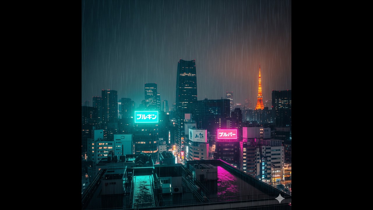 3 AM in a Rainy Tokyo Skyline 🌧️ [Japanese Jazz / Lofi]
