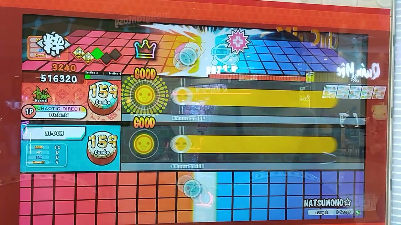Taiko no Tatsujin(太鼓の達人)-ナツモノ☆ Normal Full combo(AI Battle)