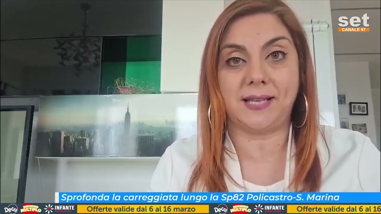 Sprofonda la carreggiata lungo la Sp82 Policastro-S. Marina