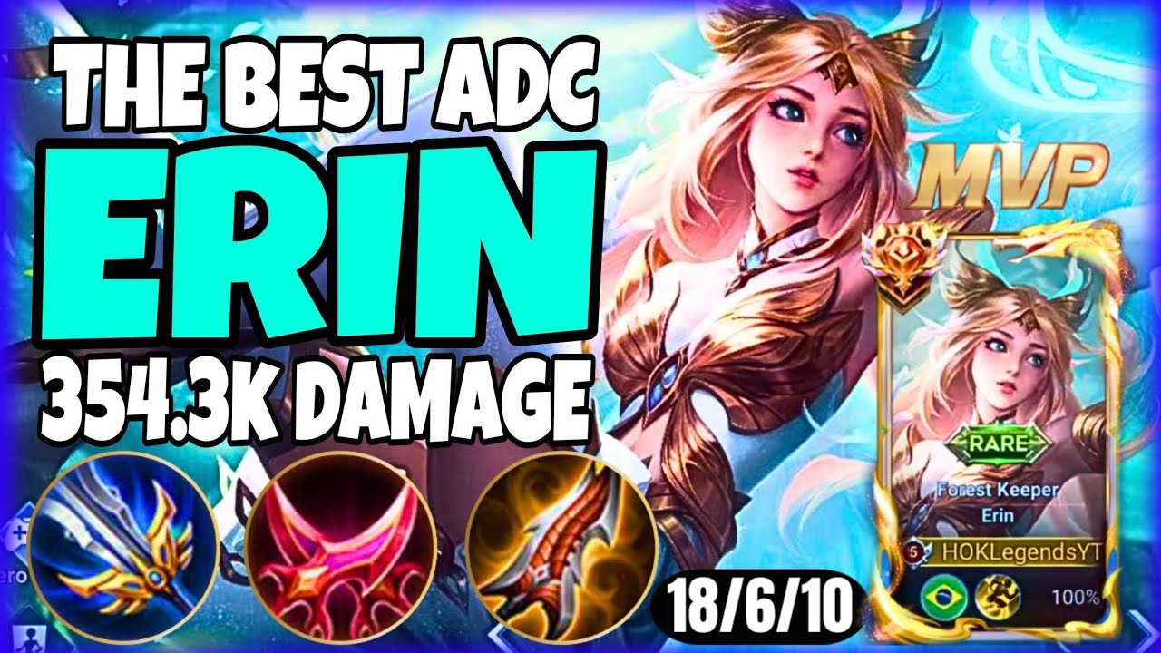 ERIN HONOR OF KINGS GLOBAL | YOU MUST USE THIS BUILD!! - SEASON 7 GRANDMASTER