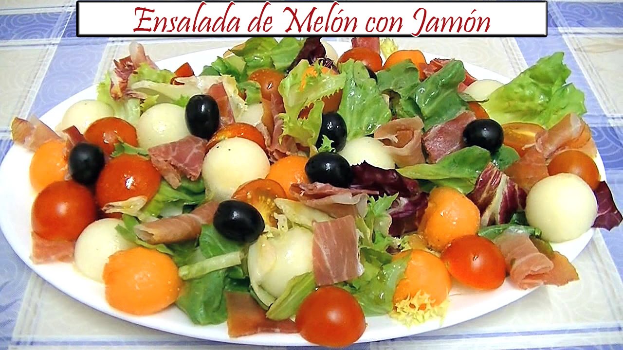 Ensalada de Melón con Jamón | Receta de Cocina en Familia