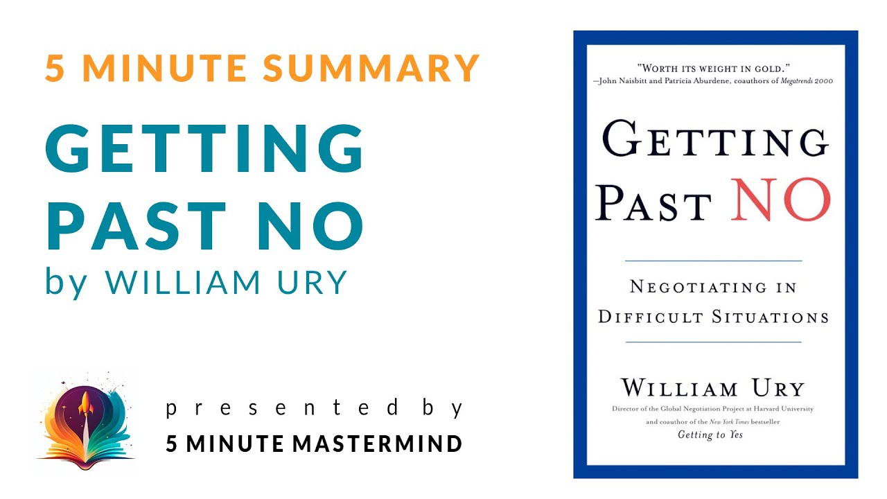 Getting Past No By William Ury - 5 Minute Book Audio Summary with Subtitles Negotiating with People