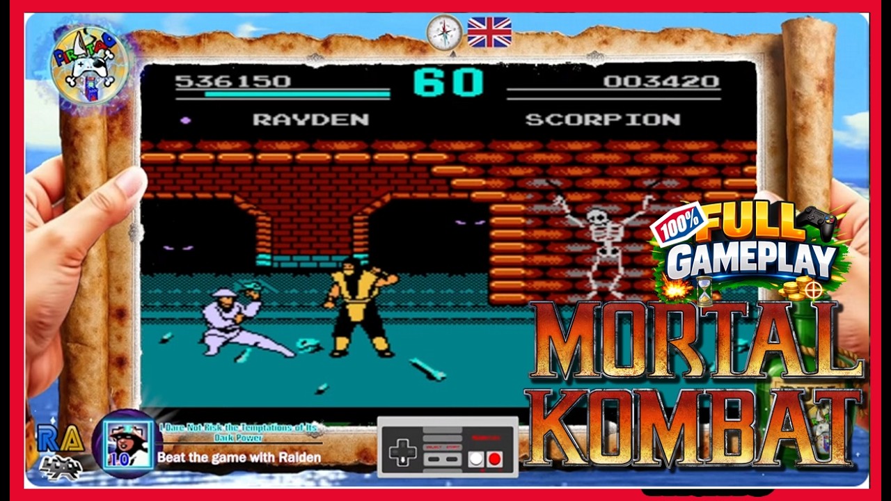 Mortal Kombat Pro (Nes 8Bit) - Walkthrough [Rayden] ⚡
