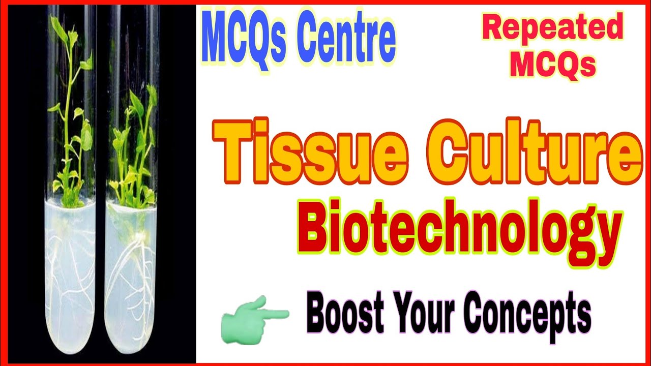 Tissue Culture MCQs Part-1 l PPSC, FPSC, NTS, MDCAT, PGT, TGT, GIC ll Lecturer Biology