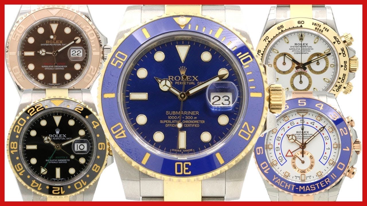 Rolex COMPARISON Submariner Blue Two-Tone, Daytona, GMT-Master II, Yacht-Master 40, Yacht-Master II
