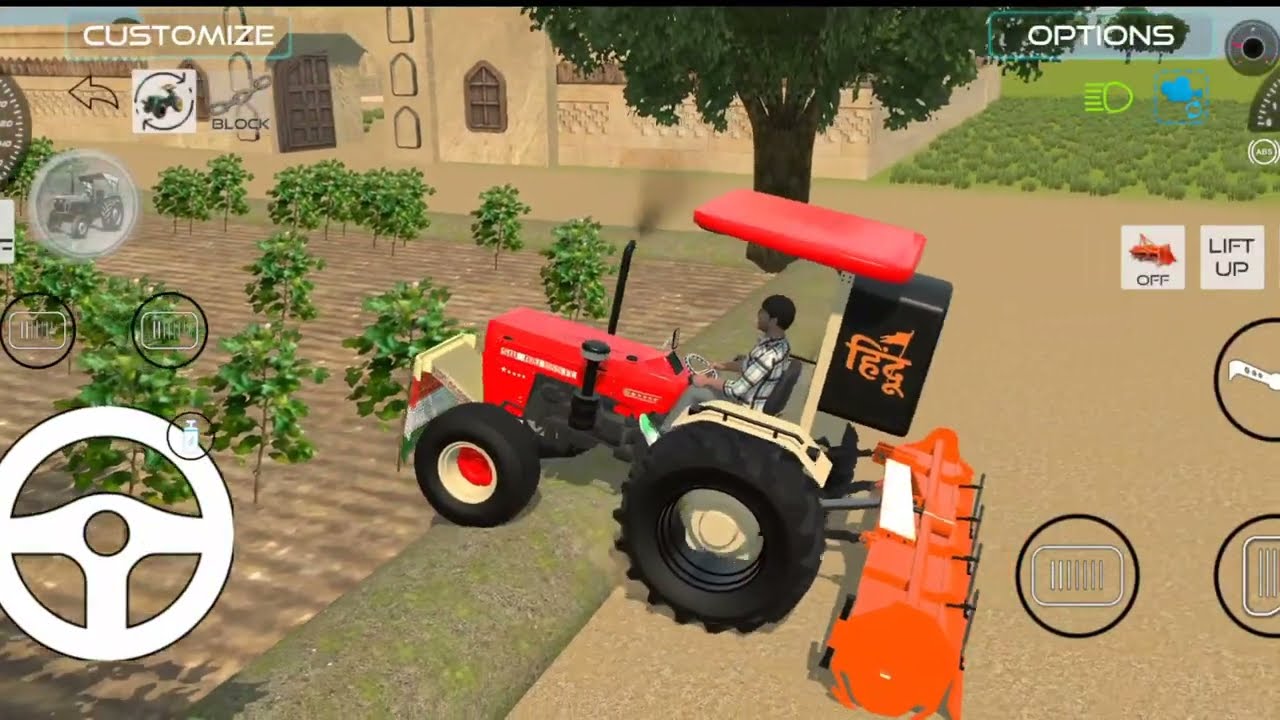 3 TRACTOR 🥭 FROM FARMING 🌾 , NEW HOLLAND 🚜 , SONALIKA 🚜 , SWARAJ 🚜 , JEEP , 3D GAM PLAY VIDEO 