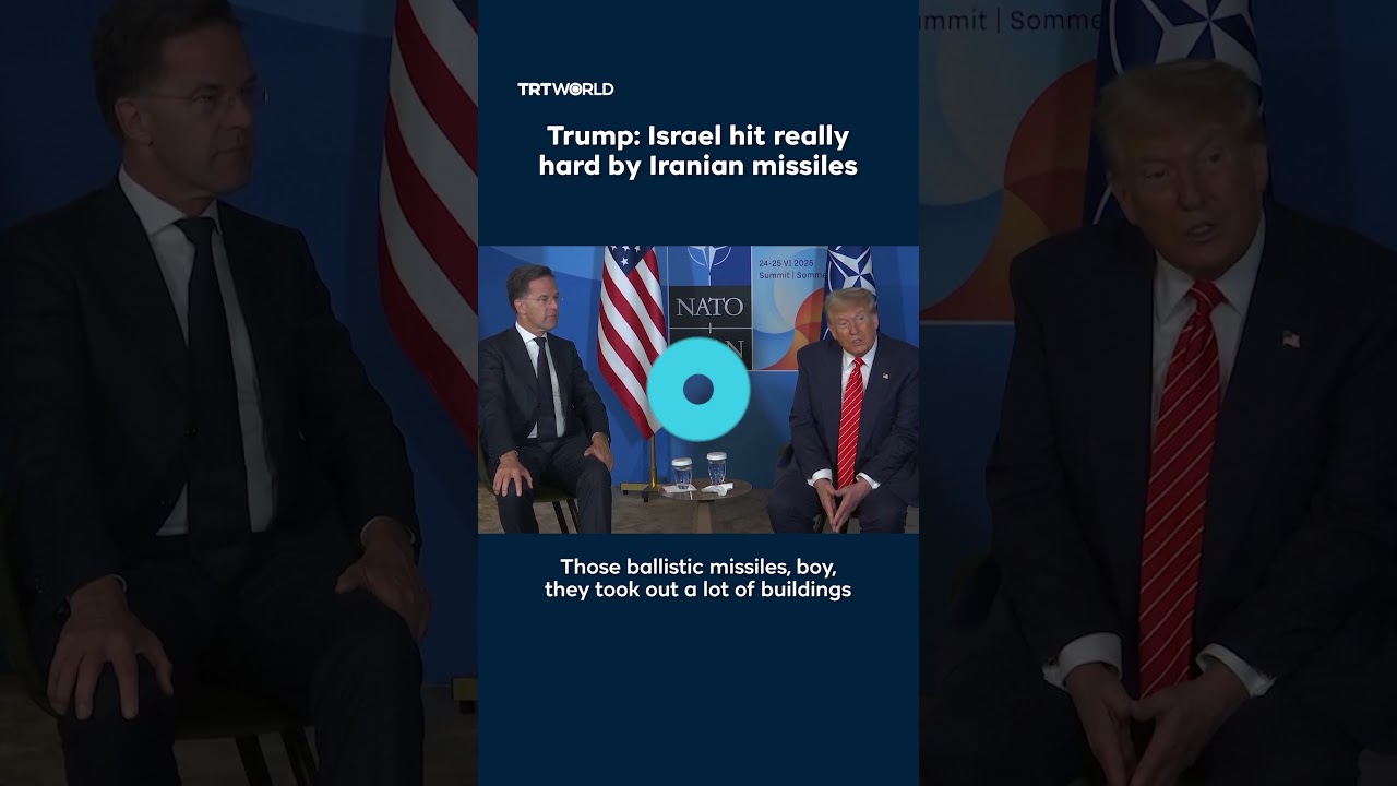 Trump says Israel was hit 