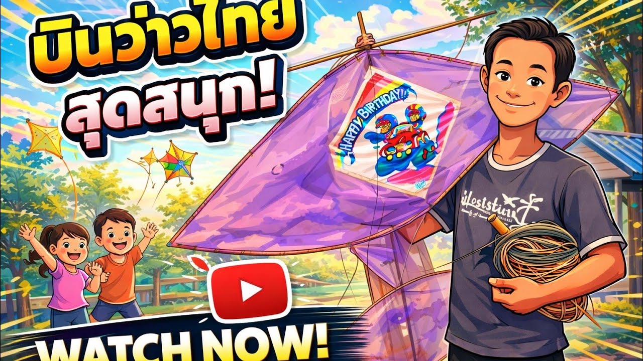 อย่าเล่นว่าว แบบนี้เด้อพี่น้อง เหนื่อยมาก