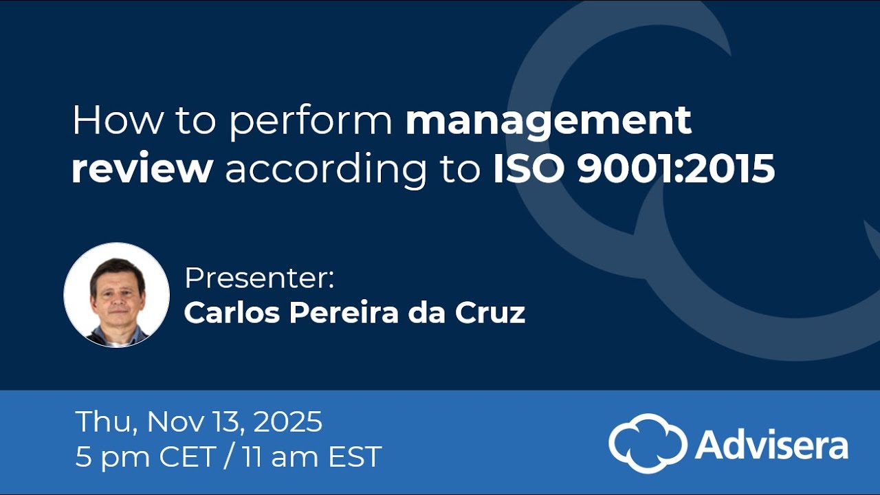 How to perform management review according to ISO 9001:2015 [live webinar]