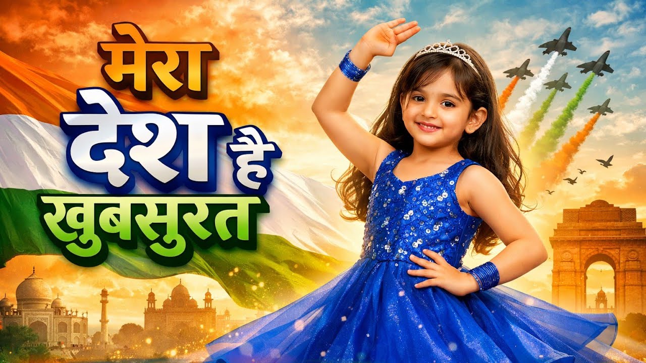 मेरा देश है खूबसूरत 🇮🇳 | 8 साल की बच्ची का शानदार डांस 😍 | Patriotic School Dance Performance